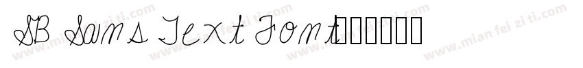 SB Sans Text Font字体转换